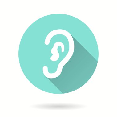 Kulak - vektör simgesi.