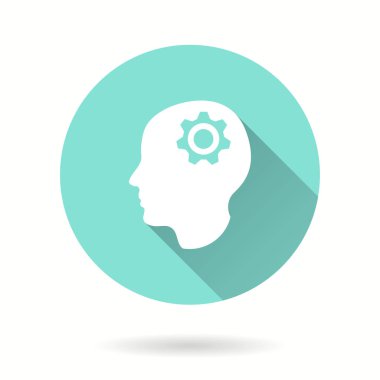 Beyin - vektör simgesi.