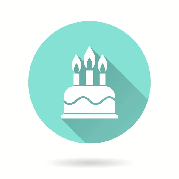 Cake - vector icon. — Stock Vector