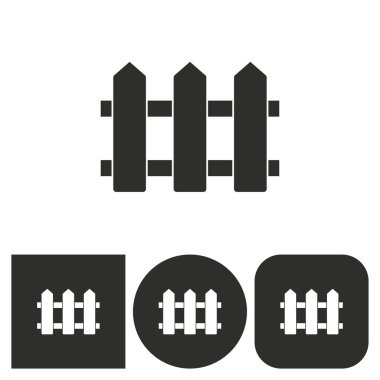 Çit - vektör simgesi.