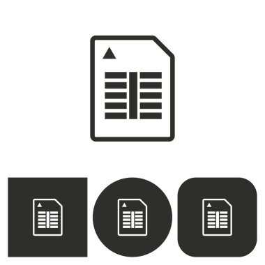 Hafıza kartı - vektör simgesi.