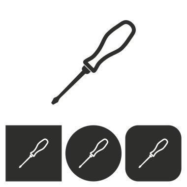 Tornavida - vektör simgesi.