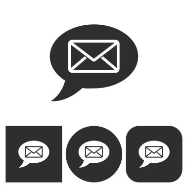 SMS - vektör simgesi.