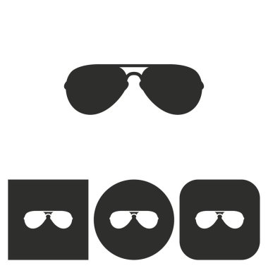 Güneş gözlüğü - vektör simgesi.