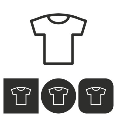 T-shirt-vektör simgesi.