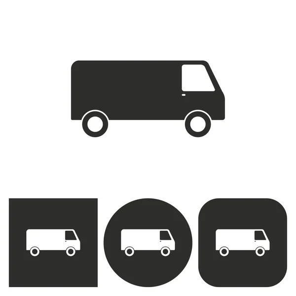 Vrachtwagen - vector pictogram. — Stockvector