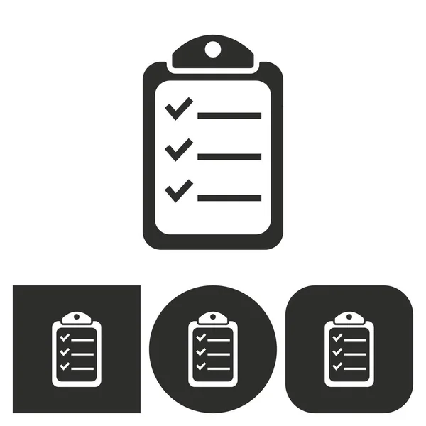 Klembord - vector pictogram. — Stockvector