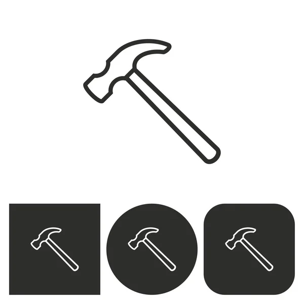 Hammer - vector icon. — Stock Vector