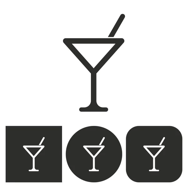Cocktail - icône vectorielle . — Image vectorielle