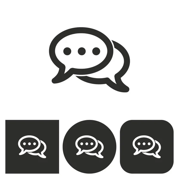 Chatting - vector icon. — Stock Vector