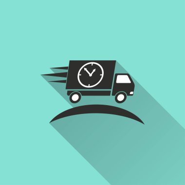 Hızlı teslimat - vektör simgesi.