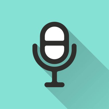 Mikrofon - vektör simgesi.