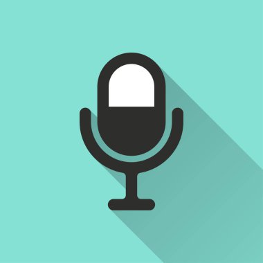 Mikrofon - vektör simgesi.