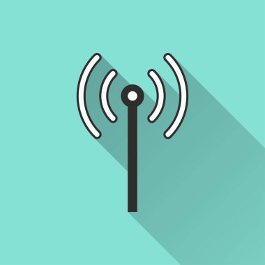 İletişim kulesi - vektör simgesi.