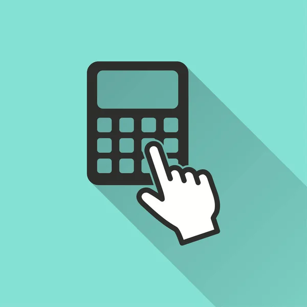 Calculatrice - icône vectorielle . — Image vectorielle