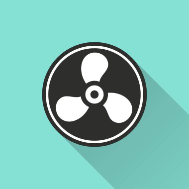 Fan - vektör simgesi.