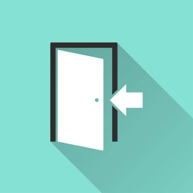 Kapı - vektör simgesi.