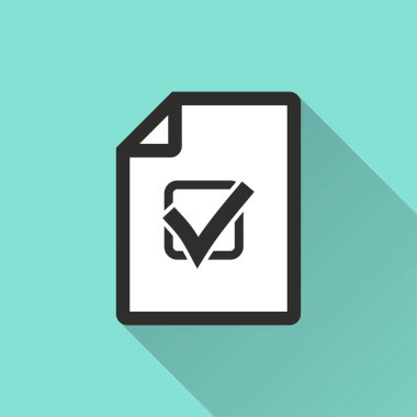 Kontrol listesi - vektör simgesi.