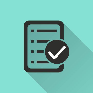 Kontrol listesi - vektör simgesi.