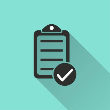 Kontrol listesi - vektör simgesi.