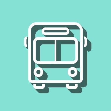 Otobüs - vektör simgesi.