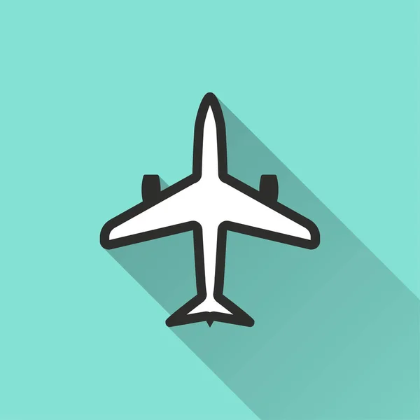 Flugzeug - Vektor-Symbol. — Stockvektor