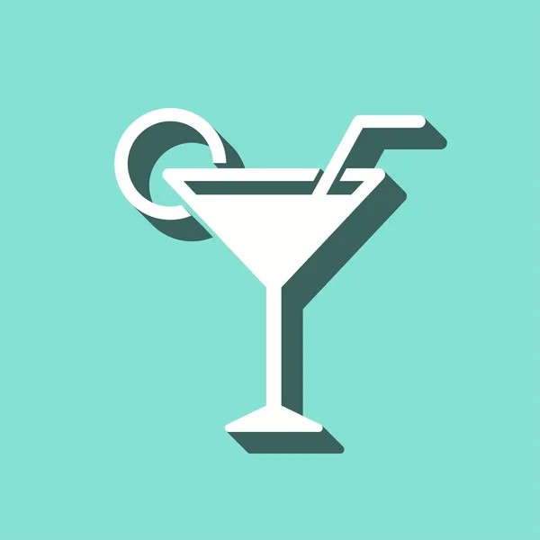 Cocktail - ícone vetorial . — Vetor de Stock