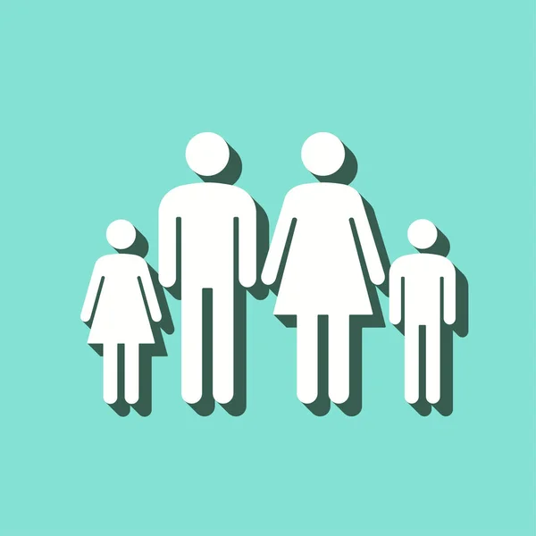 Familia - icono de vector . — Vector de stock