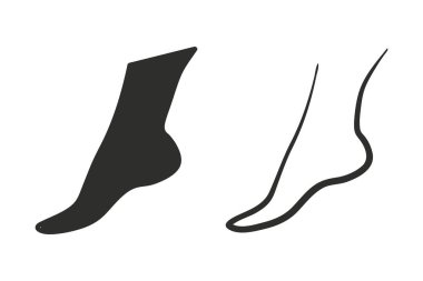 Ayak - vektör simgesi.