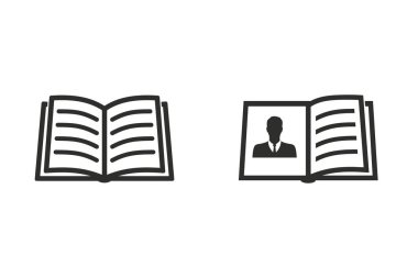 Kitap - vektör simgesi.