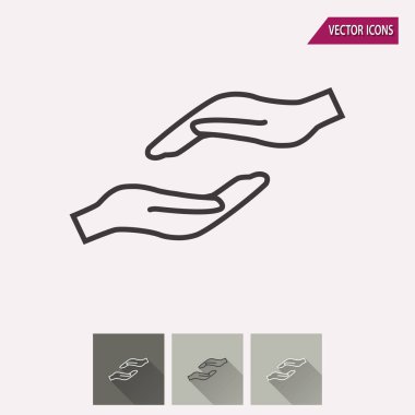 Bağış - simge vektör.