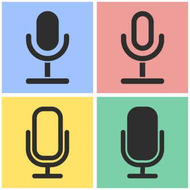 mikrofon Icon set.