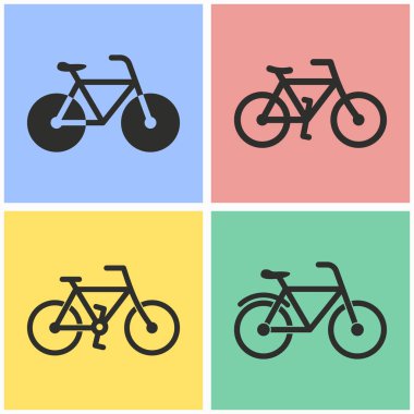Bisiklet Icon set.