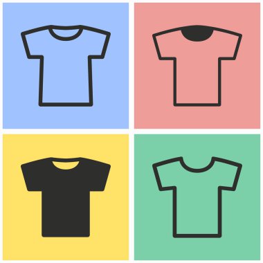 T-shirt Icon set.
