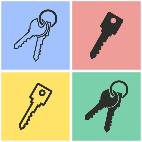 Conjunto de ícone chave . —  Vetores de Stock