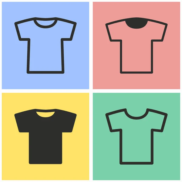T-shirt icon set. — Stock Vector