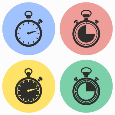 Kronometre Icon set.
