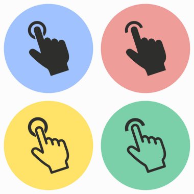 Dokunmatik Icon set.