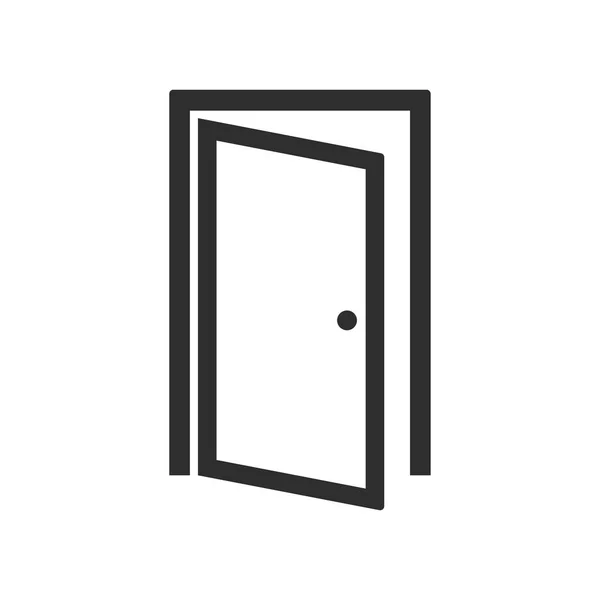 Door - vector icon. — Stock Vector