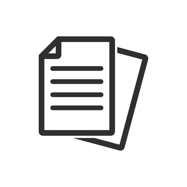 Documento - icono de vector . — Vector de stock