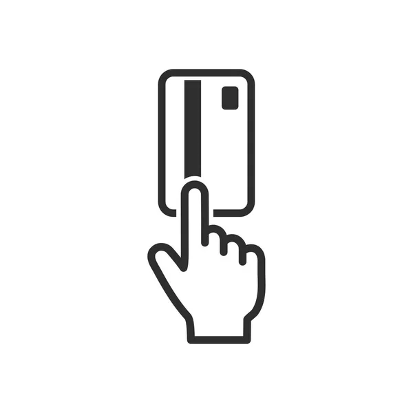 Creditcard - vector pictogram. — Stockvector