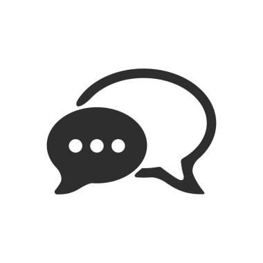 Sohbet - vektör simgesi.