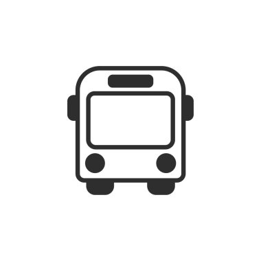 Otobüs - vektör simgesi.