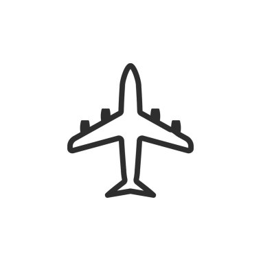 uçak - vektör simgesi.