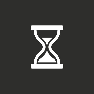 Kum saati - vektör simgesi.