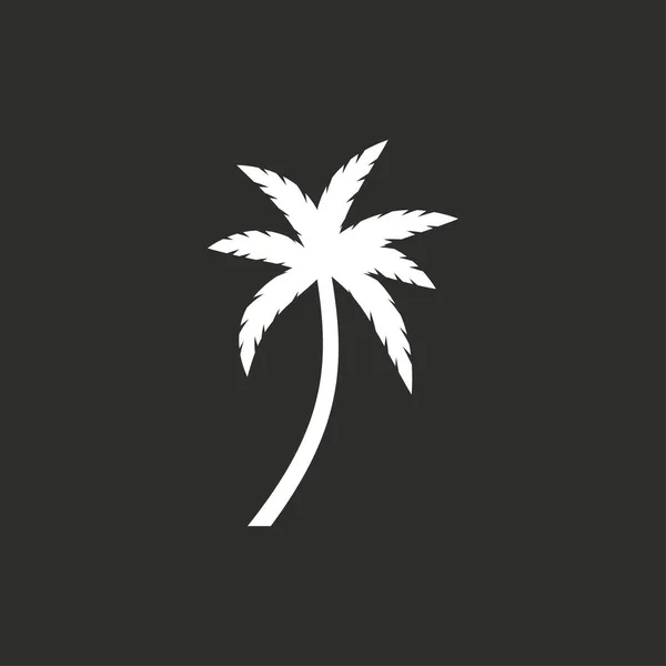 Palmeira - ícone do vetor . — Vetor de Stock