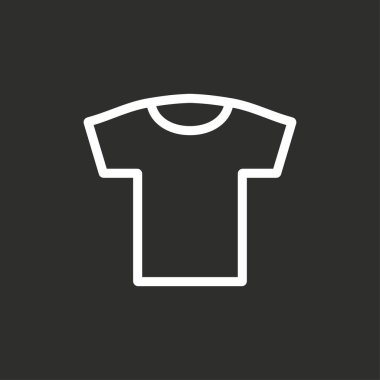 T-shirt-vektör simgesi.