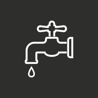 Musluk - vektör simgesi.