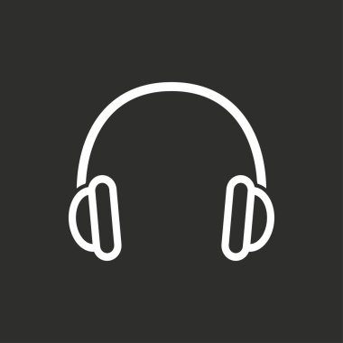 Kulaklık - vektör simgesi.