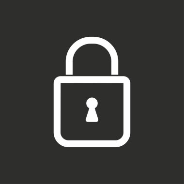 Kilit - vektör simgesi.